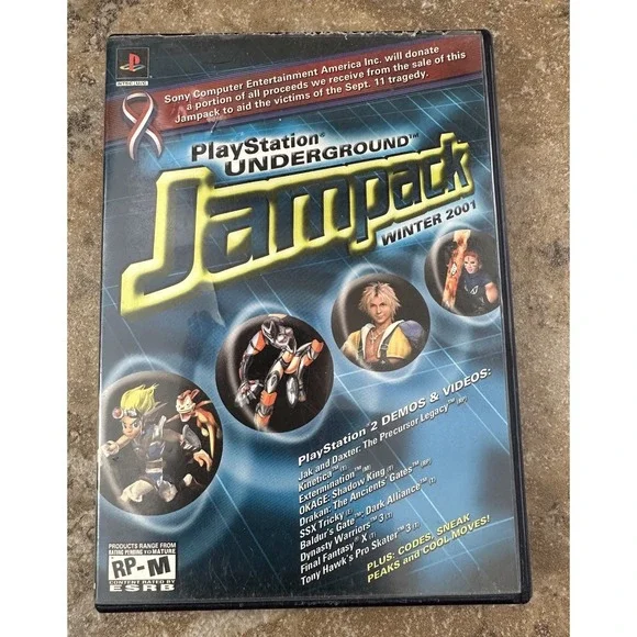 Playstation 2 PS2 Sony Underground Jampack Winter 2001 NEW AND FACTORY SEALED!