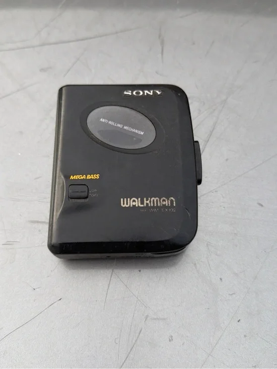 Sony Walkman WM-EX102 Portable Cassette Player Black Mega Bass Anti-Rolling