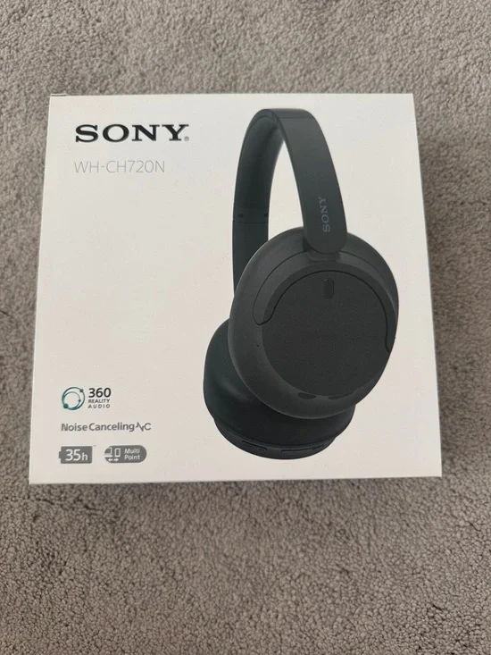 Sony WH-CH720N Over-Ear Wireless Headphones - Black