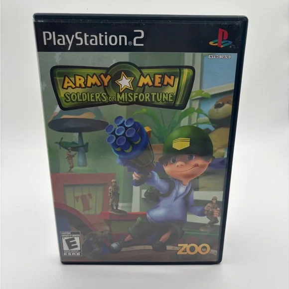 Sony PlayStation 2 Army Men: Soldiers of Misfortune - Green and Blue