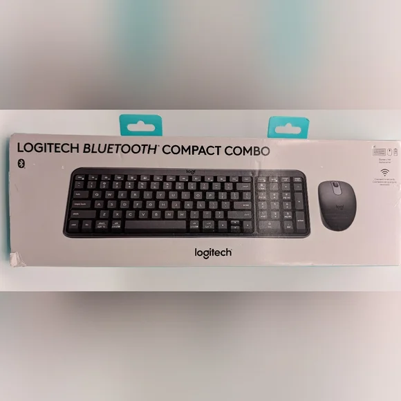 Logitech Black Bluetooth Keyboard and Mouse Set Combo ( NEW In Box )