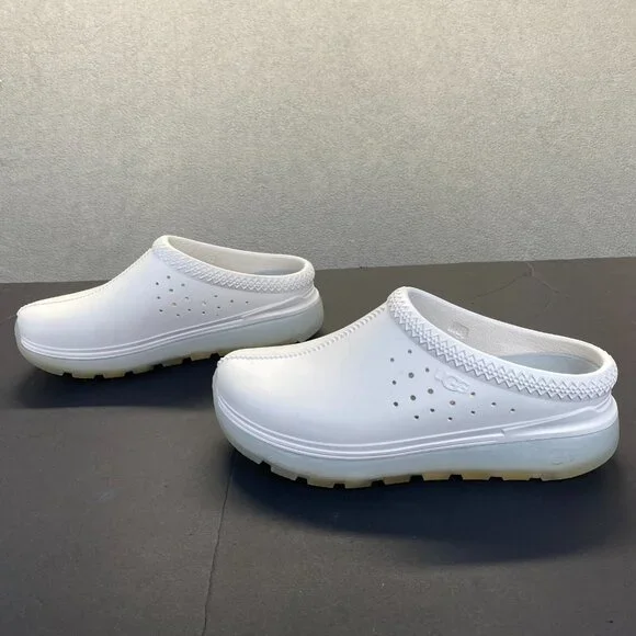 Ugg M Tasman Sport White Mens 8 Unisex Slip On Casual Sandals,White,Clogs,Comfor