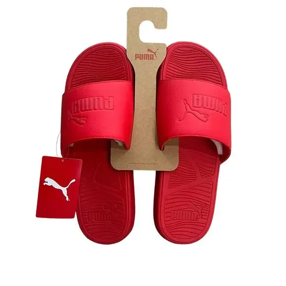 Puma Red Cool Cat 2.0 Men's‎ Slides Size 13