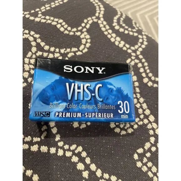 Sony Premium VHS-C 30 min SP or‎ 30 Minutes EP Camcorder Blank Tape NEW