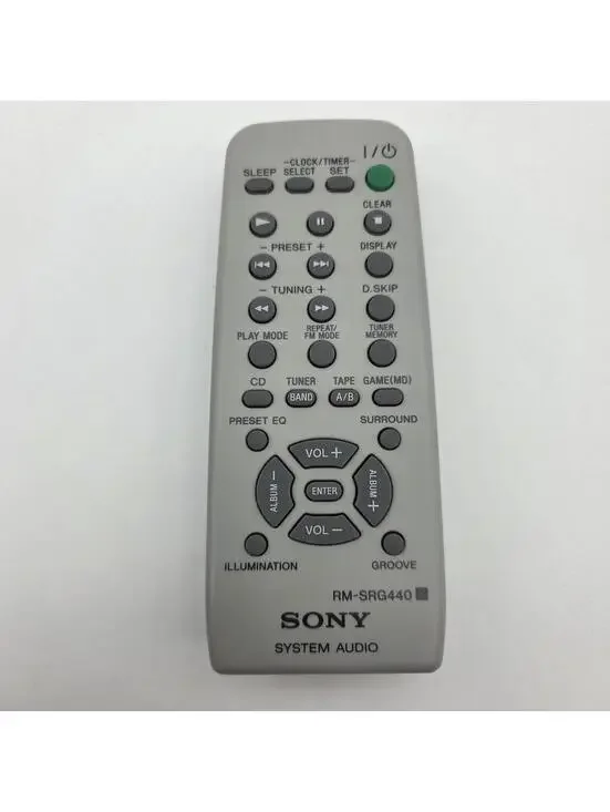 OEM Sony RM-SRG440 Remote Control For CMTHP7 CMTPH7 MHCGX35 MHCGX45 - Tested