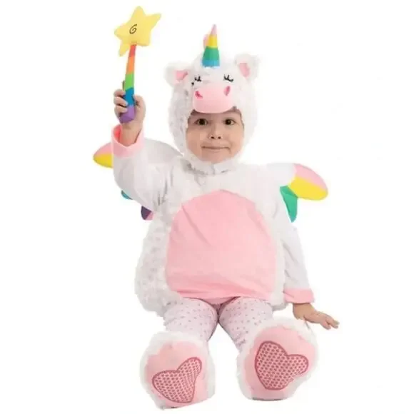 NWOT Spooktacular Creations Baby Unicorn Costume Outfit Toddler Size 3T