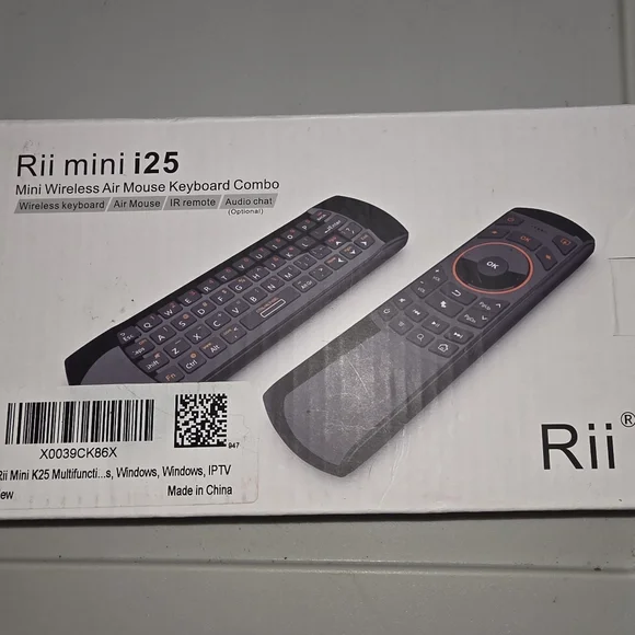 Mini i25 Black Wireless Air Mouse Keyboard Combo