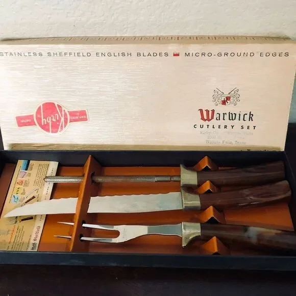 Vintage Warwick Cutlery Knife Set