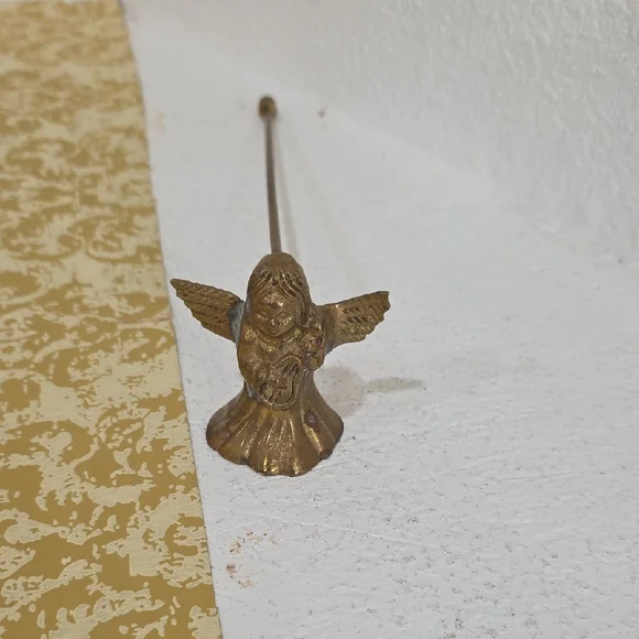 Brass Vintage Angel Candle Snuffer