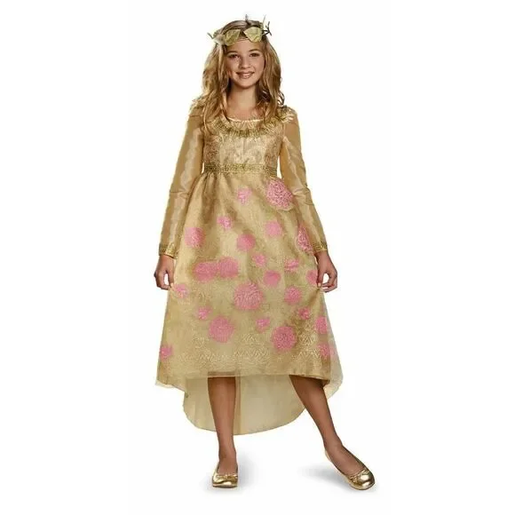 NEW Disney Girls 7/8 Maleficent Aurora Costume