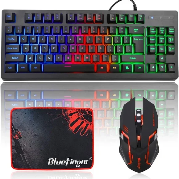Rainbow Gaming Keyboard and Mouse Combo