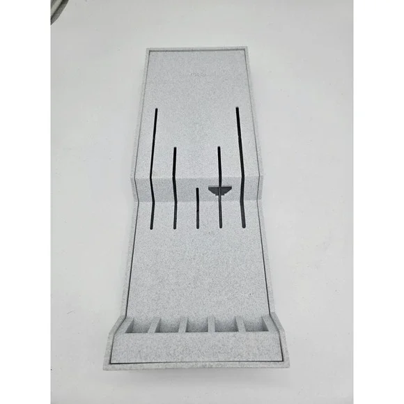 Cutco 5pc Knife Holder Wall Mount or Drawer Model #1742 White Durable Plastic