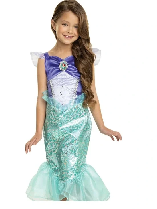 Disney Princess Ariel Dress Costume for Girls, sz 3years NEW