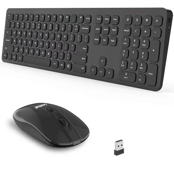 Black Wireless Keyboard and Mouse Combo