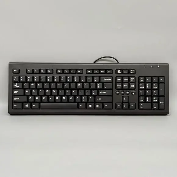 HP Black Computer Keyboard KU-1516 Wired USB Desktop QWERTY Tested