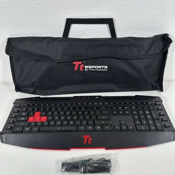 TT Esports Challenger Ultimate Professional Gaming Keyboard With Case And Strap