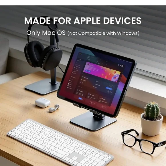 SABLUTE Bluetooth Keyboard and Mouse for Mac — 7-Color Backlit