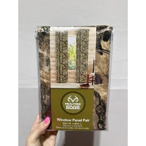 Set‎ Of 2 REALTREE EDGE Window Panel Pair 80