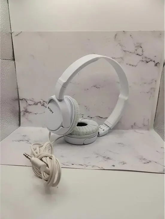 Sony-1-7-1-Konan Minato-ku Wired Headphones White Over the Ear Folding Compact