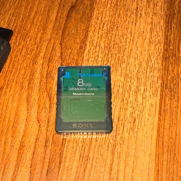 Official Sony PlayStation 2 PS2 8MB Memory Card MagicGate OEM Transparent Green