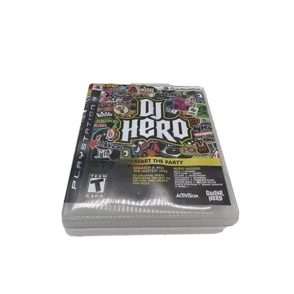 DJ Hero (Sony PlayStation 3, 2009) Missing booklet. Condition is Very Good.