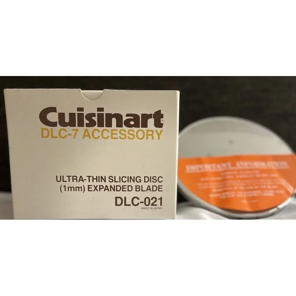 NOS Cuisinart DLC-021 Ultra Thin Slicing Disc Blade DLC-7 Accessory 1mm