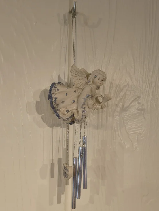Sarah's Angels Wind Chime Wall Hook Decor