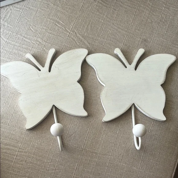 Hobby Lobby White Butterfly Wall Hooks