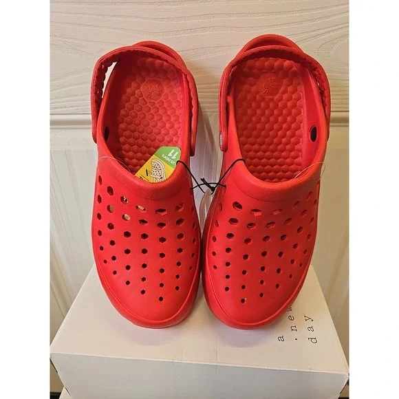 Joybees Men's Active Chance Clogs‎ - Game Day Red Size 11 NWT