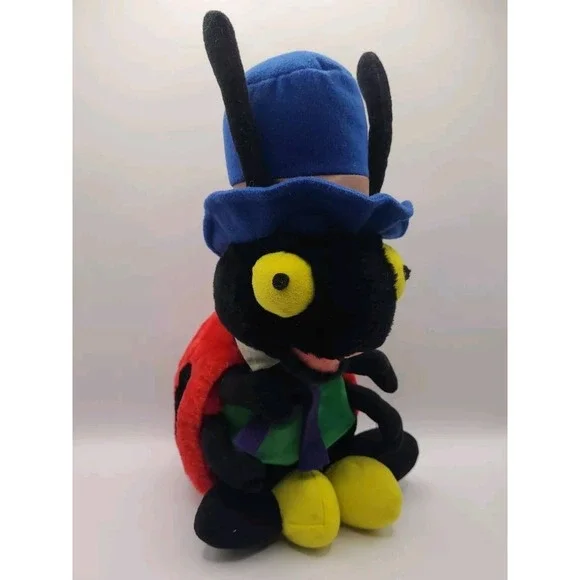 Alice in Wonderland VTG 1993 Brooklyn Doll Toy Anthropomorphic Ladybug Plush‎
