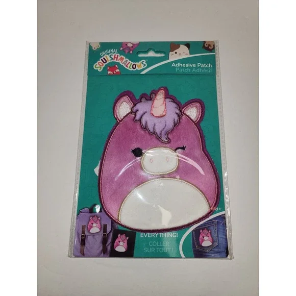 Original Squishmallow Adhesive‎ Patch Lola the Unicorn