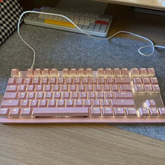 Pink mechanical keyboard