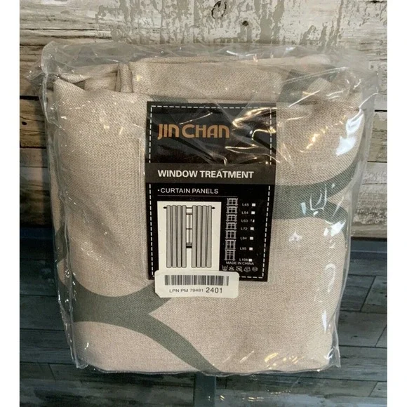 Jin Chan Window Treatment Curtain Panels Room Darkening 63