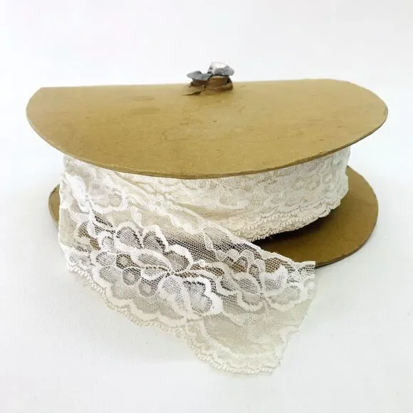 White Stretch Floral Lace Trim Sewing Lingerie Clothing Arts & Crafts Underwear