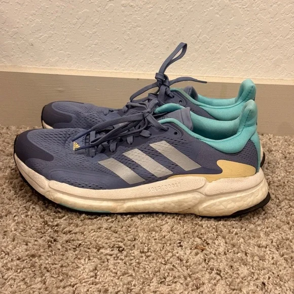 Adidas Navy and Aqua Sneakers