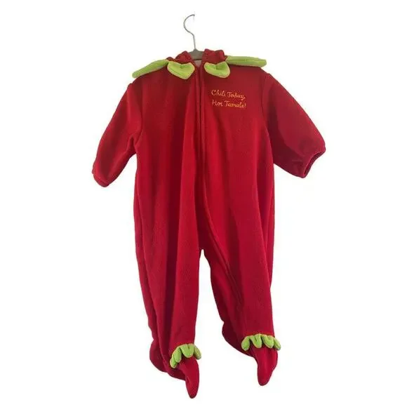 LITTLE WONDERS Unisex Kids Chili Pepper Costume / Size: 6-9 Months
