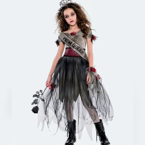 Halloween Prom Queen Corpse Costume Girls (14/16) 5 pcs. NWOT
