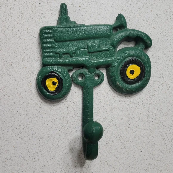 Cast iron tractor wall hook