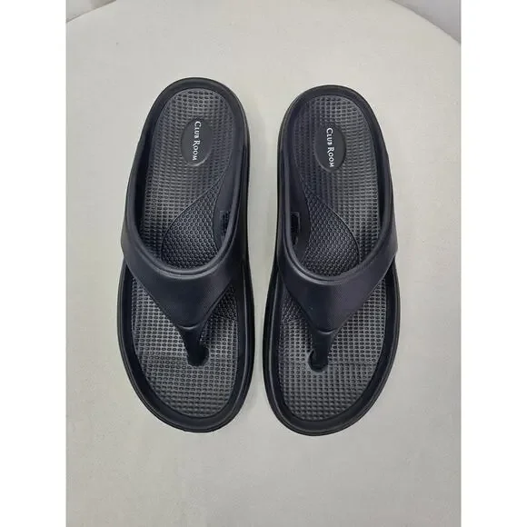 Club Room Men's Remy Thong Sandals Flip Flops Navy Size 9M NWT