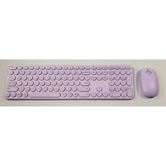 Purple Seenda Wireless Bluetooth Keyboard Mouse Multi-Device Rechargeable SK73-3