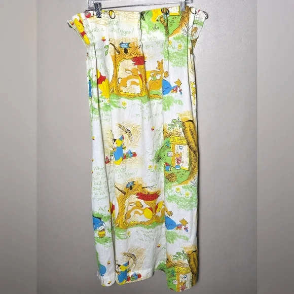 Vintage 70's‎ Disney Winnie The Pooh Whimsical Woodland Curtain Panels 48x45