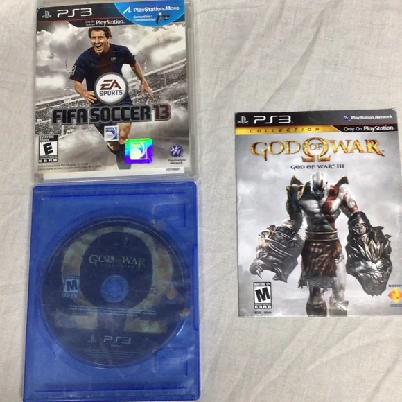Sony PS3 Game Set: FIFA Soccer 13 and God of War III god of war ascension