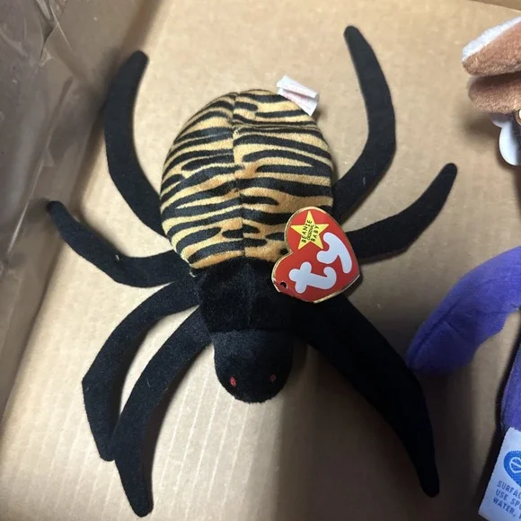 Ty Beanie Babies Collection Spinner The Spider‎ Bean Bag Toy Collectible
