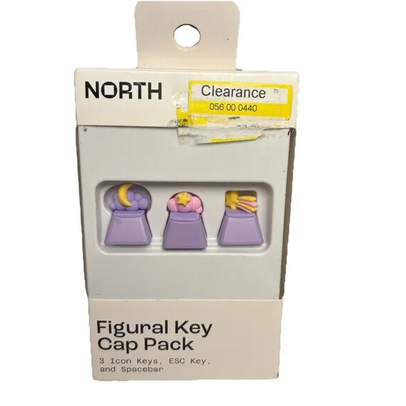 Lilac Flexible PVC and ABS Keyboard Accessories Figural Key Pack, NEW