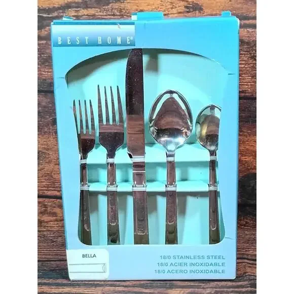 Best Home Bella 20-Piece Stainless Steel Flatware Set‎
