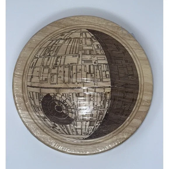 NWT Toscana Star Wars Death Star Charcuterie Circo Wood Cheese Board