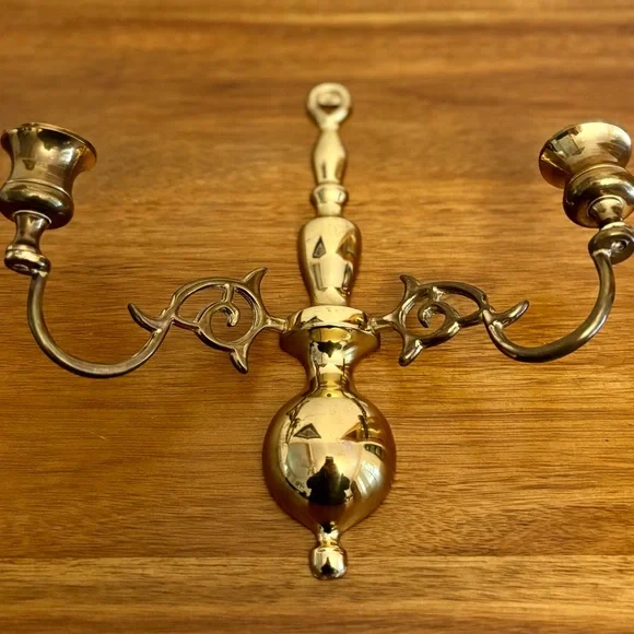 Elegant Gold Wall Sconce Candle Holder