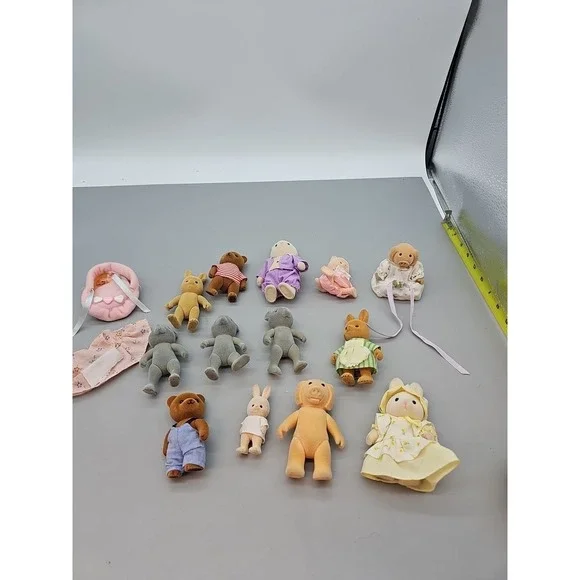 Vintage Sylvanian Forest Family Mice Berenwald Mice‎ Family Rabbits Bears Lot 13