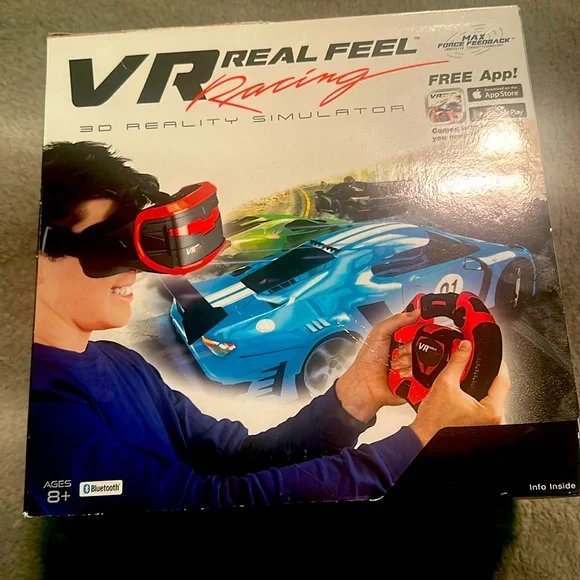 This is the vr real feel headset and steering wheel ! And is not used .