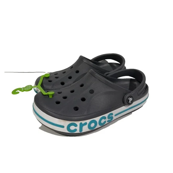 Crocs Bayaband Gray Blue Sandals Clogs Women Size 10/Men Size 8 NEW